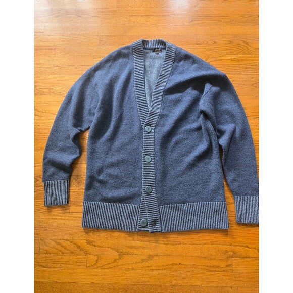 Allbirds 'The Cardi' 100% Merino Wool Blue Cardigan Sweater Mens Size XXL - Picture 1 of 8